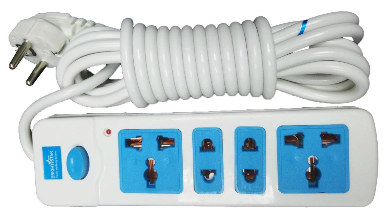 Bright Star Multi Socket 4 port 5 Meter cable Model:204