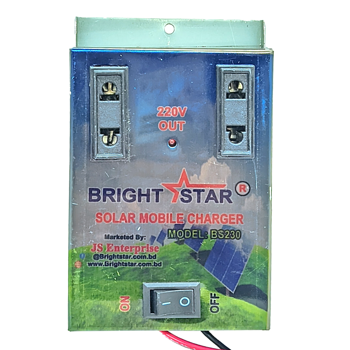 Brightstar 2 socket Solar Mobile Charger