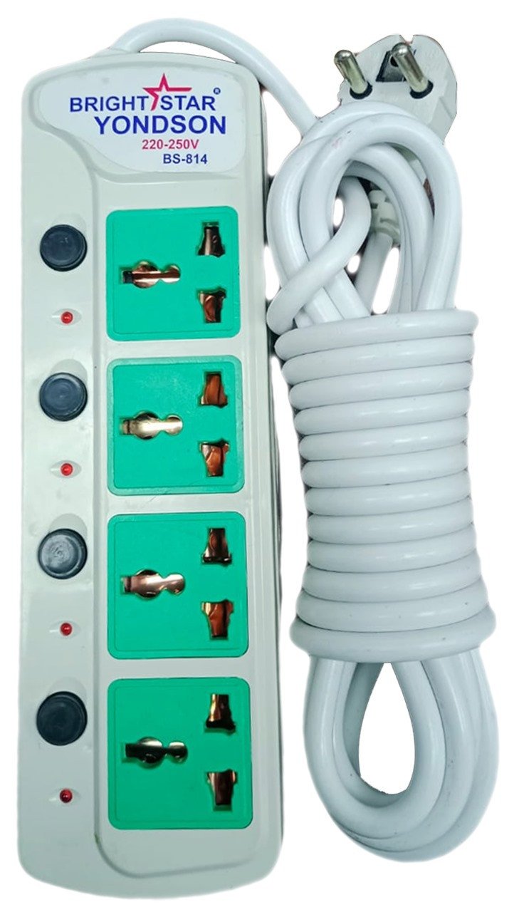 Bright Star Multi Socket 4 port 5 Meter cable