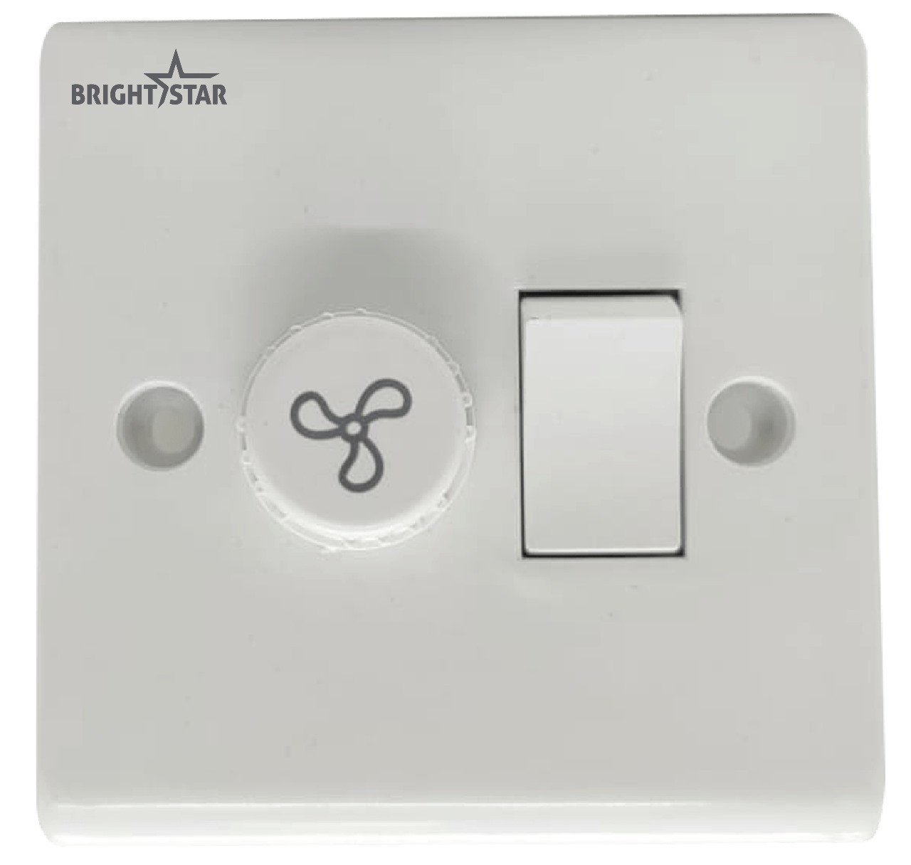 Brightstar One Gang Fan dimmer with switch
