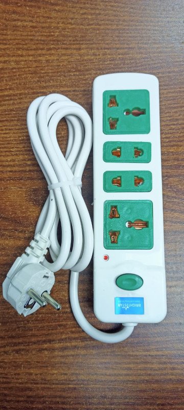 Bright Star Multi Socket 4 port 2 Meter cable -