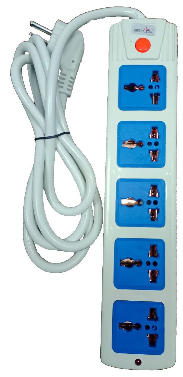 Bright Star Multi Socket 5 port 2 Meter cable
